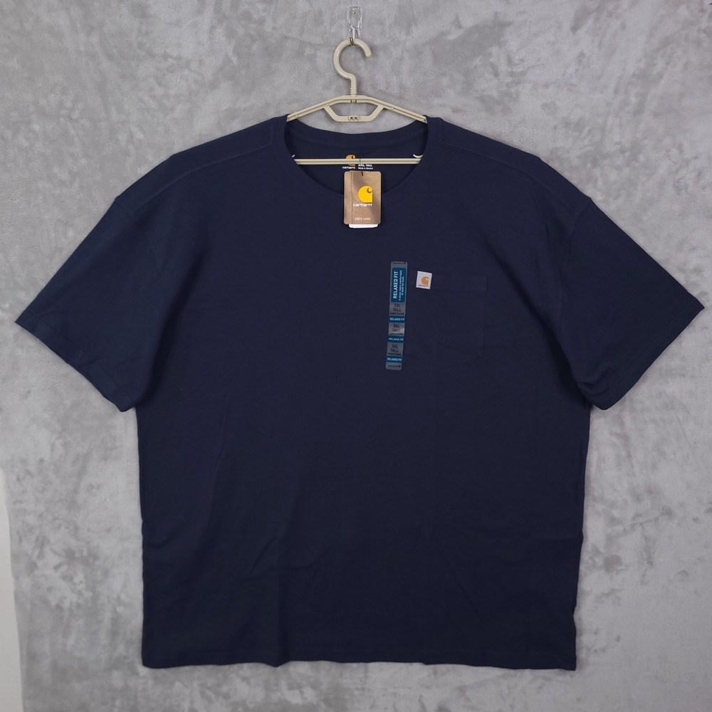 Carhartt T-Shirt Men's K87 Loose Fit Workwear Short sleeve  Blue  NEW